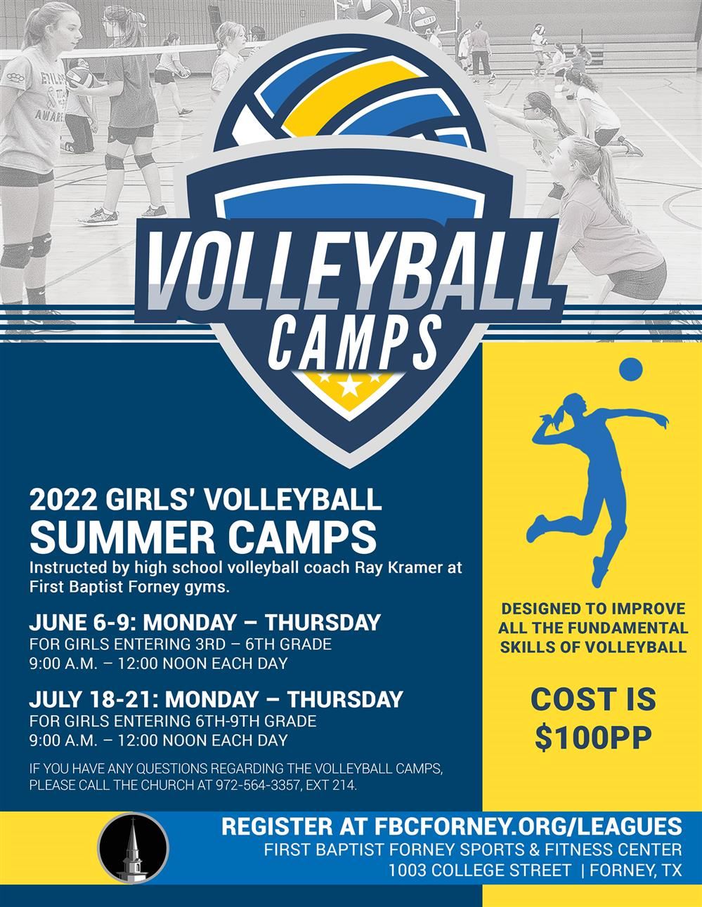 FBC Forney Volleyball Camp
