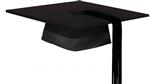 A clipart image of a graduation cap. 
